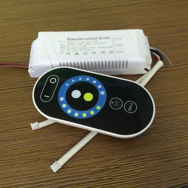 

40W -54W 220V 240V Non polar Touch remote control Intelligent driver power for LED transformation dual color ceiling lighting