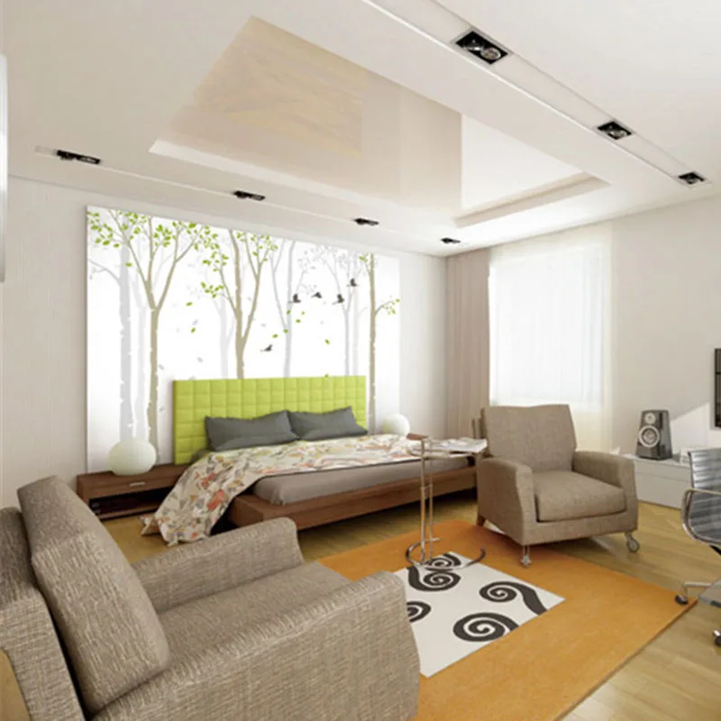 

Custom 3D Print DIY Fabric &Textile Wallcoverings For Walls Wallpaper Matt Silk For Bedding Living Room Trees Chinese Desktop