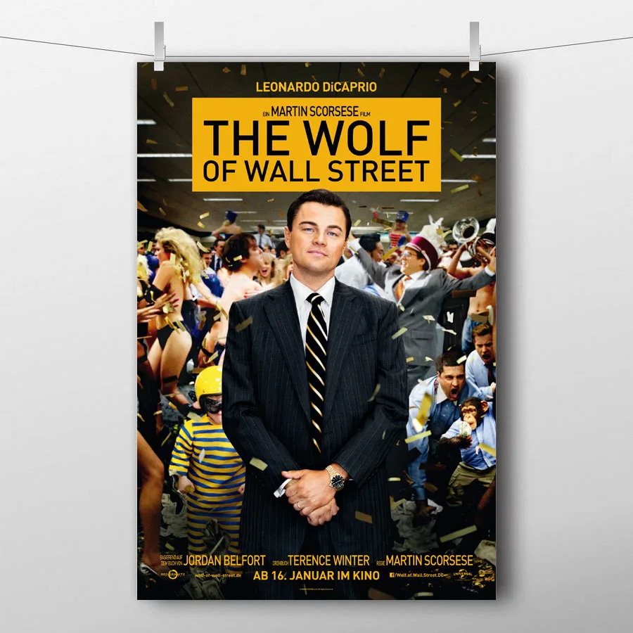 The Wolf of Wall Street (2013) кино плакаты Печать на холсте картина настенное искусство для