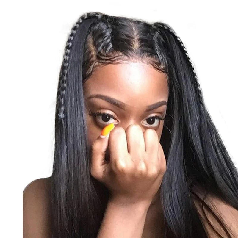 

Straight 13x6 Lace Front Human Hair Wigs For Women 150% Density Bob Brazilian Lace Frontal Wig Glueless Venvee Black Remy