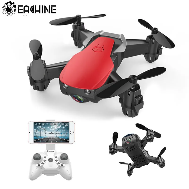 Складной Радиоуправляемый квадрокоптер E61/E61HW Mini Wi Fi FPV HD камера режим удержания