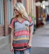 ENSOGO 2017 Hot Sale Plus Size Women Tee Shirt Sexy V-Neck Short Sleeve Casual Loose Blouse Baggy Tops TeeShirts 5XL