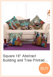 Двусторонний декоративный чехол для подушки, однотонная цветная хлопковая льняная простая и стильная наволочка для дивана и дома almofadas