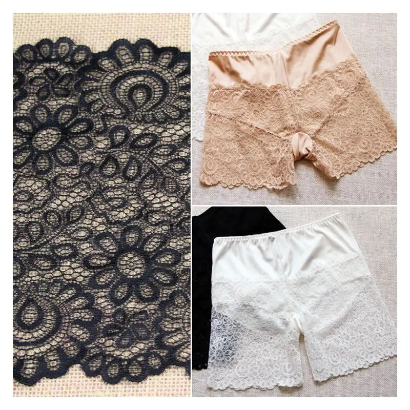 22cm Black White Lace Fabric 5