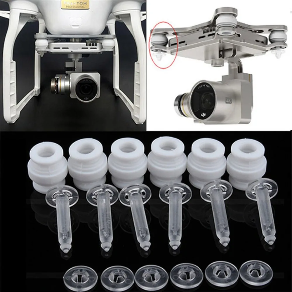 

6Pcs Damping Rubber Balls for DIY Accessories Anti-drop Pins kit Gimbal Anti Vibration Plate Spare Parts for DJI Phantom 3