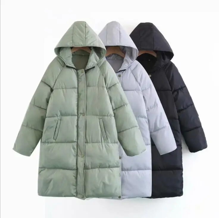 Hiver Coton Large New Manteau Noir Capuchon Genou De Sortir Femmes Épaississement Section Et Le gris 2019 Longue Veste vert Sur Clair À Mode qx5Z6XTwXd