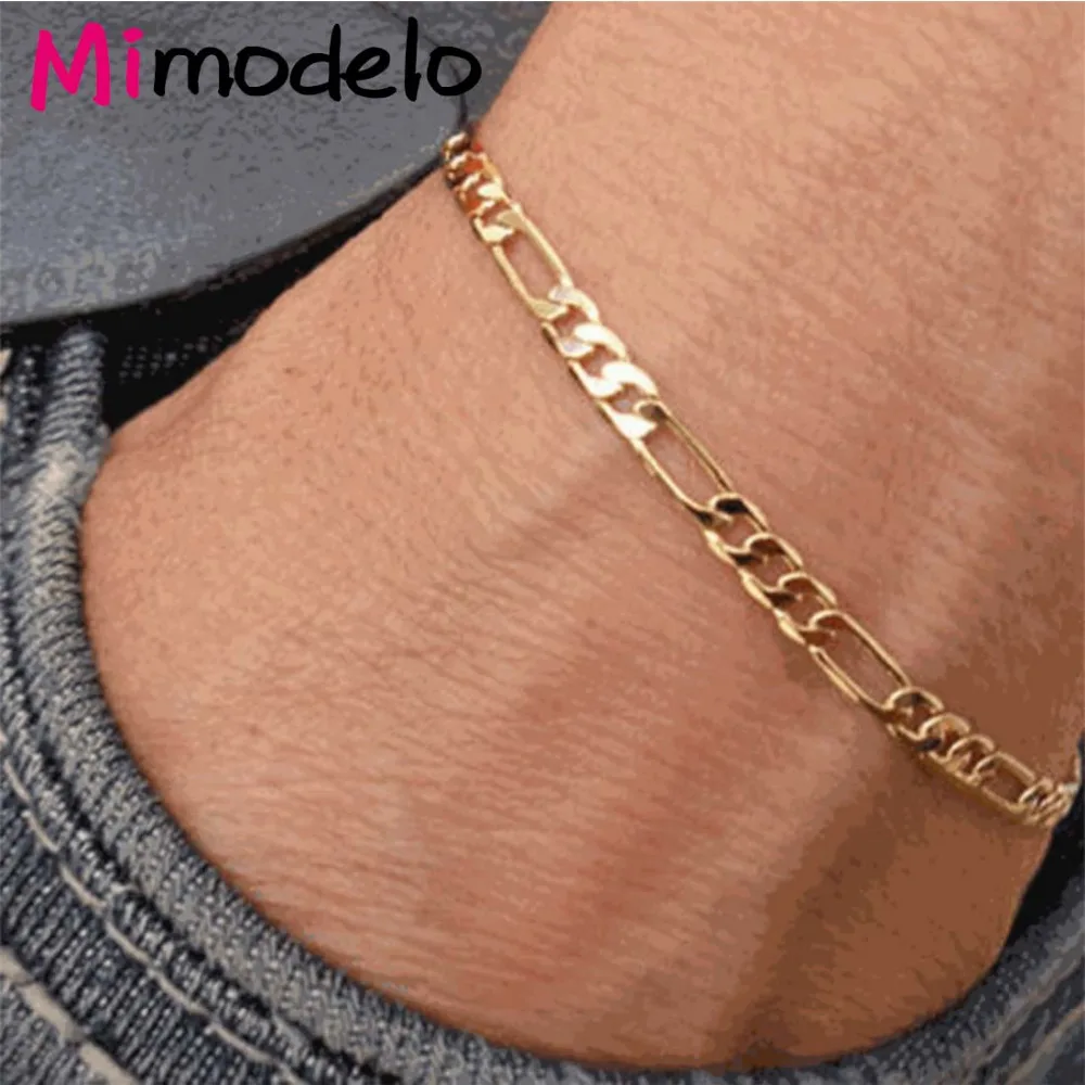 New 1Pcs Anklet Gold Color Exquisite Trendy Foot Chain Ankle Bracelets For Women Gold Foot Jewelry For Both Men Women New 1Pcs Anklet Gold Color Exquisite Trendy Foot Chain Ankle Bracelets For Women Gold Foot Jewelry For Both Men Women