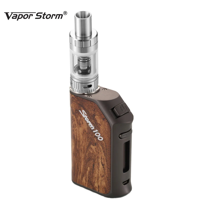 Electronic Cigarette Vapor Storm V100 TC 100W 3200mah Box Mod Sub Ohm Tank 2.5mL Top Refill E Cigarette Vape Pen Storm100