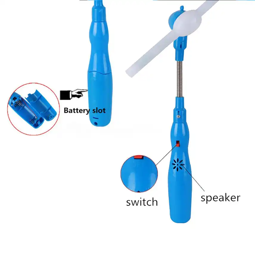 1 Rosa LED intermitente Spinning Molino Luz Juguete Música resplandor Varita molinos de viento