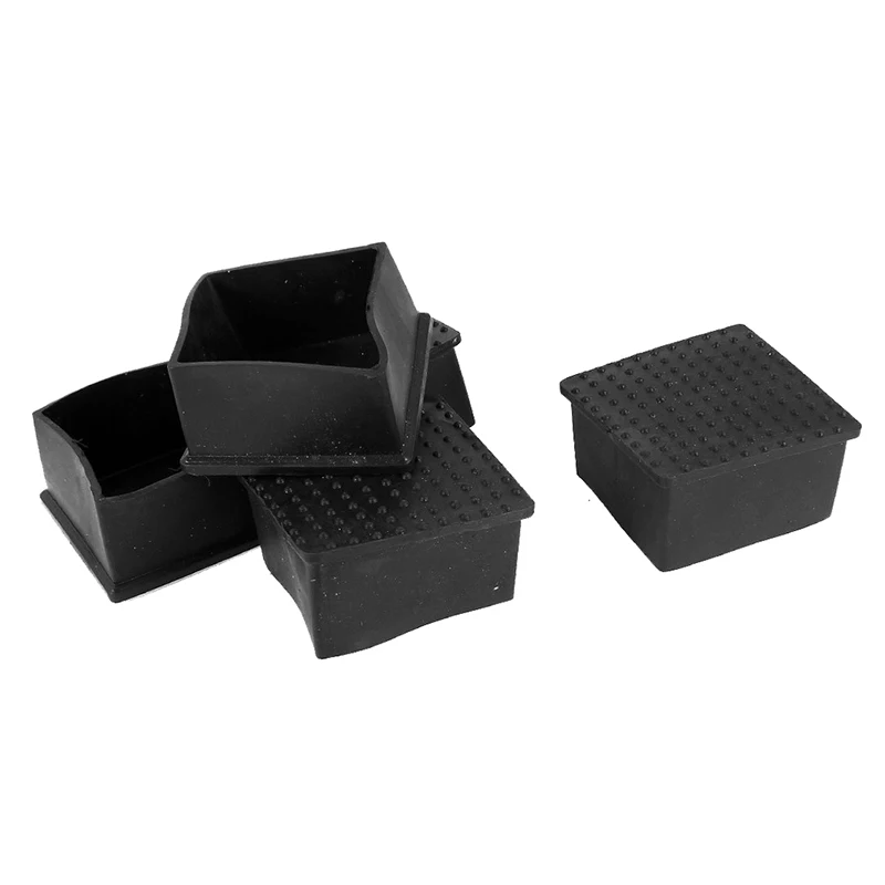 

5 Pcs PVC Soft Glue 60mmx60mm Table Foot Protective Cover Furniture Leg Caps