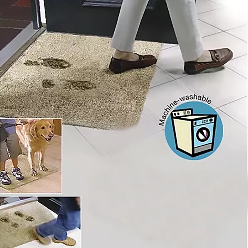 Baratos Alfombrilla de puerta mágica súper absorbente paso purificador de microfibra alfombra de puerta lavable para el hogar