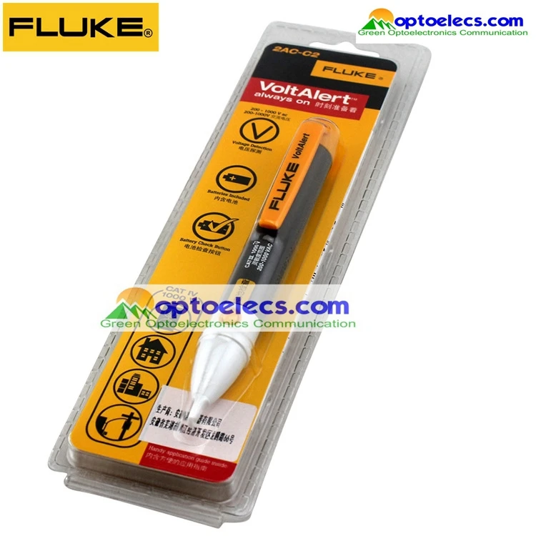 Бесплатная доставка Fluke 2AC 200V 1000V VoltAlert Бесконтактный Напряжение Ручка детектор