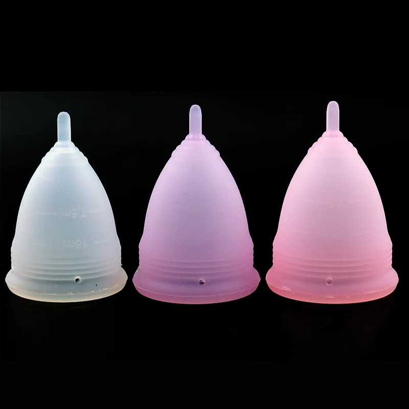 

1Pcs Reusable Feminine Hygiene Menstrual Cup Lady Cup Medical Grade Silicone Period Cup Women Menstrual Cup High Quality 2 Sizes
