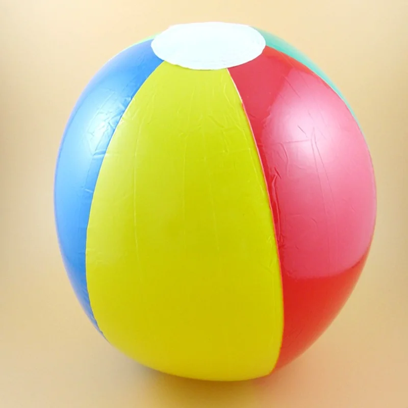 

1 Pcs Cute Diameter 22cm Color PVC Inflatable Beach Ball Six Color inflatable Ocean Beach Ball Children Summer Bath Toy Ball