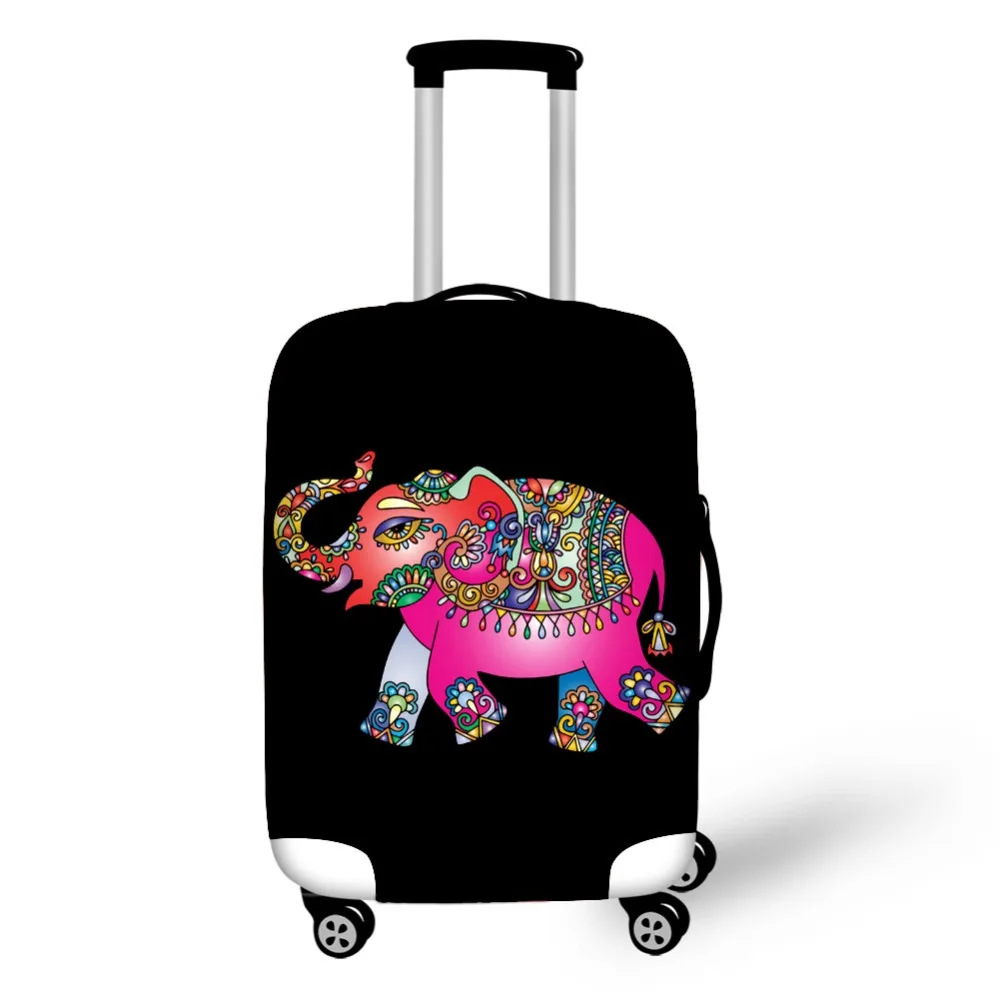 Elephant Print travel accessories suitcase protective covers 18-30 inch elastic luggage dust cover case stretchable Waterproof Elephant Print travel accessories suitcase protective covers 18-30 inch elastic luggage dust cover case stretchable Waterproof