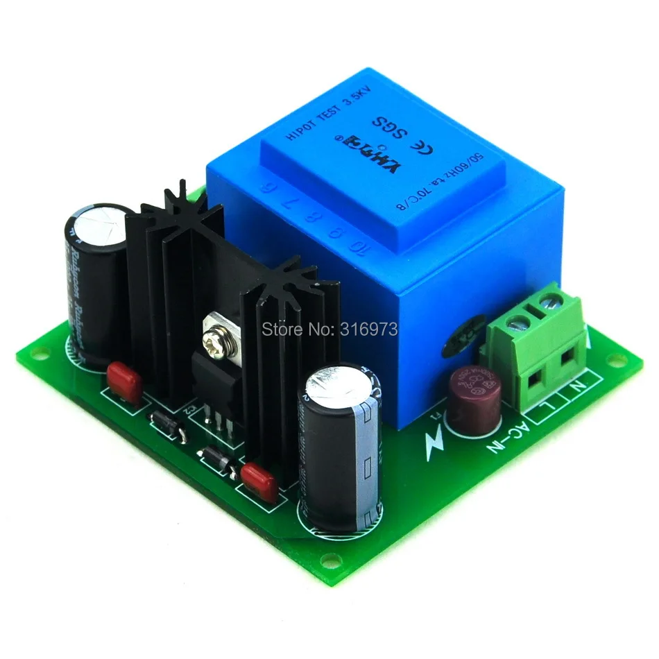 

Input AC115V Output DC1.25~15.8V Adjustable Voltage Regulator. Power Transformer