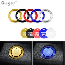 Ceyes автомобильный Стайлинг двигатель Start Stop авто аксессуары ключ зажигания Крышка кольца Чехол для Ford Focus Kuga F150 Fiesta Ecosport