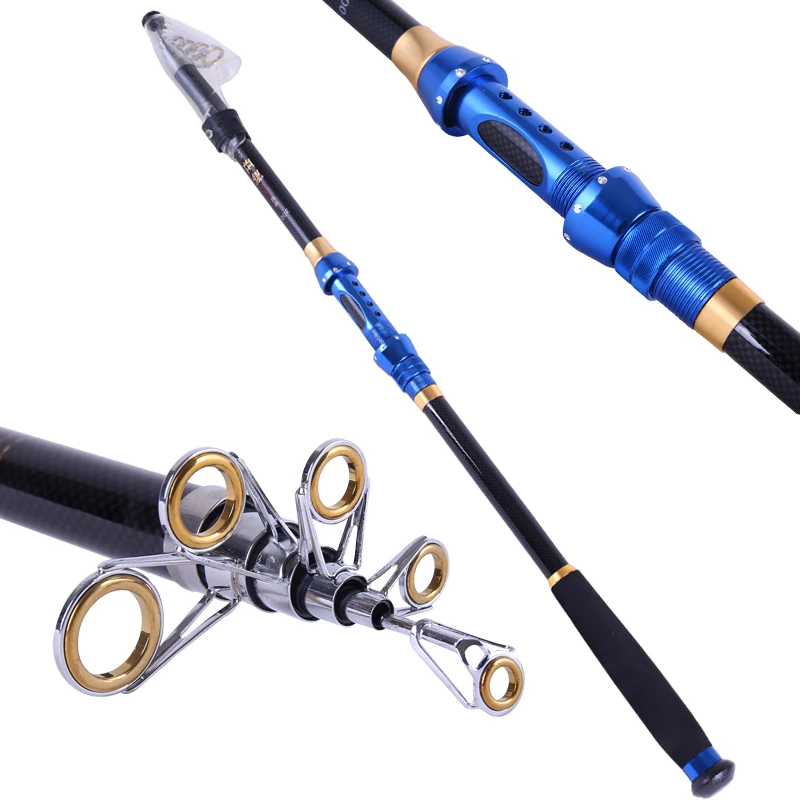 

Hot Sale 2.1m - 3.6m Distance Throwing Rod Carbon Spinning Telescopic Fishing Rod Pole Sea Boat Casting Fishing Rods Tackle