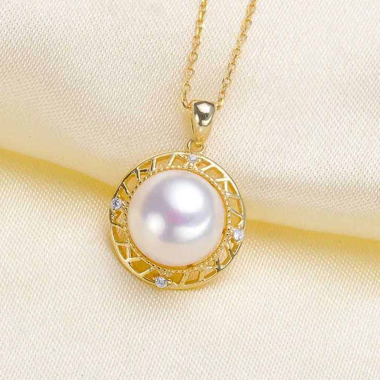 

Pearl Pendant Settings, Fashionable Bases Setting Pendant Mountings 925 Silver Pendant Jewelry DIY making No Pearl No Chain