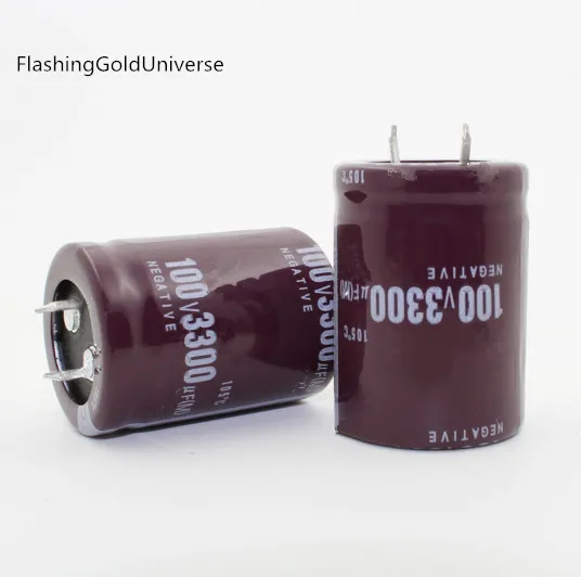 100V3300UF 3300 мкФ 100В электролитические конденсаторы объем: 30*40 лучшее качество |