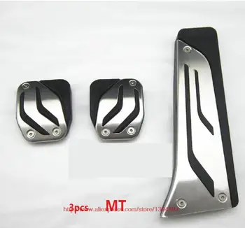 

Stainless Steel Car Accelerator Gas Brake pedal Clutch Pedal Covers for BMW F07 F10 F18 5 series/7 series/X3/5 series GT F20 F30