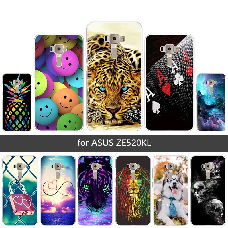 Protective Cover for ASUS ZE520KL Slim Transparent Mobile Phone Case For Zenfone3 Luxury Flexible Silicon TPU Funda Capa |