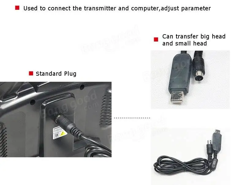 FlySky кабель для передачи данных USB линия загрузки для FS-i6 FS-T6 передатчик обновление прошивки Rc запчасти