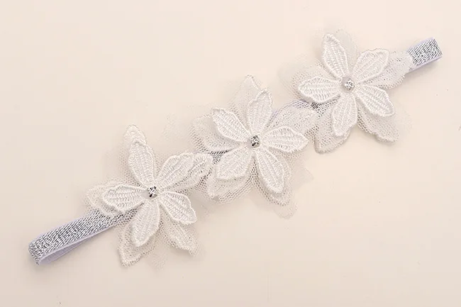 Silicone Anti-lost Chain Strap Adjustable  2022 1 Pcs Baby bow girls Lace Headbands pearl flowers Headband Headwear Hair Band Baby Hair Accessories Girls Christmas Gifts new born baby accessories	 Baby Accessories