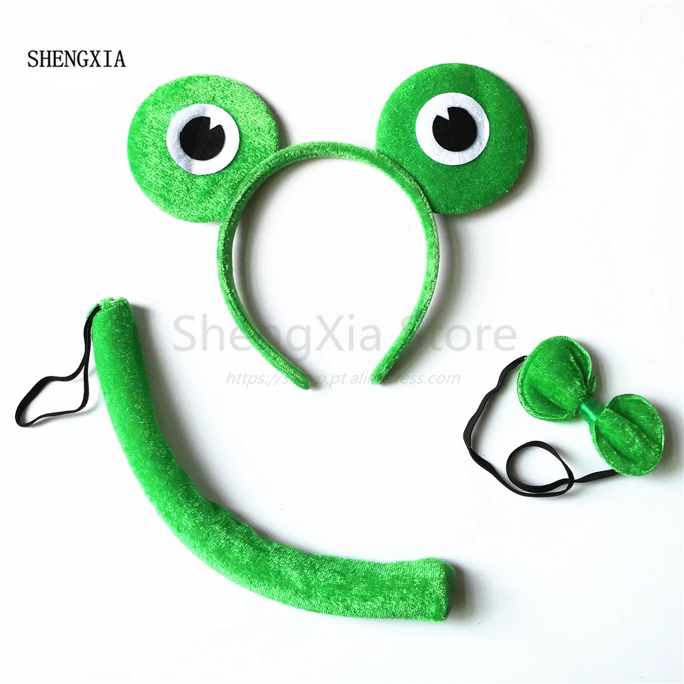 

Halloween Animal Three-Piece Carnival Frog Headband Holiday Party Performance Adult Children's Headwear Hair Accessories