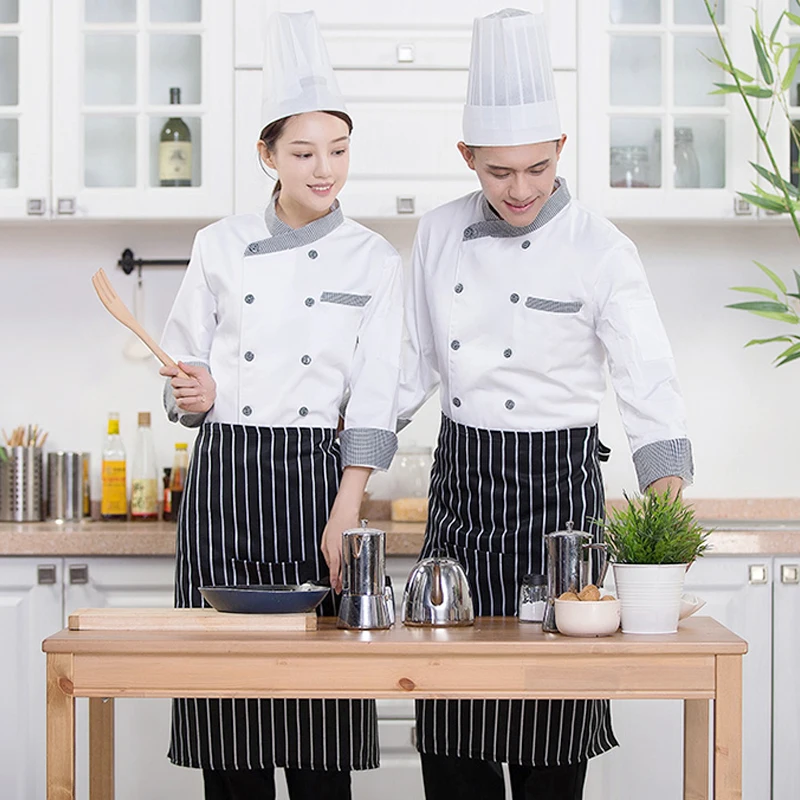 WELIVENICE New 2018 High Quality Chef Uniforms Men Women Food Services Cooking Clothes | Тематическая одежда и униформа