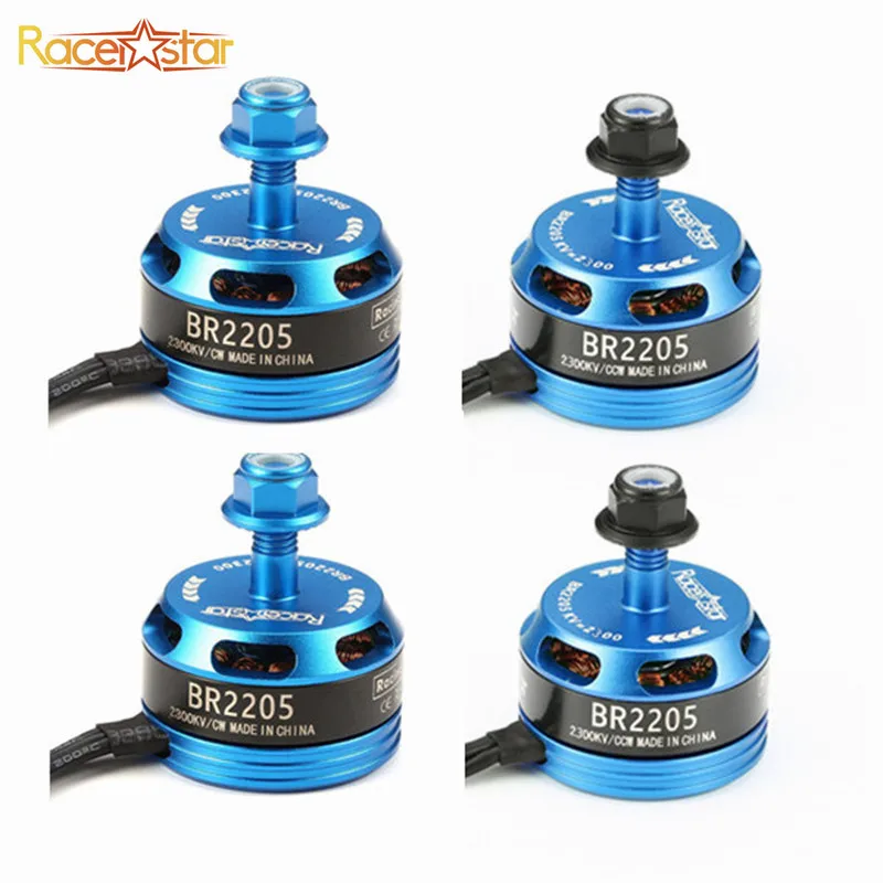 Новинка 4 шт. Racerstar Racing Edition 2205 BR2205 синий 2300KV 2-4S бесщеточный двигатель