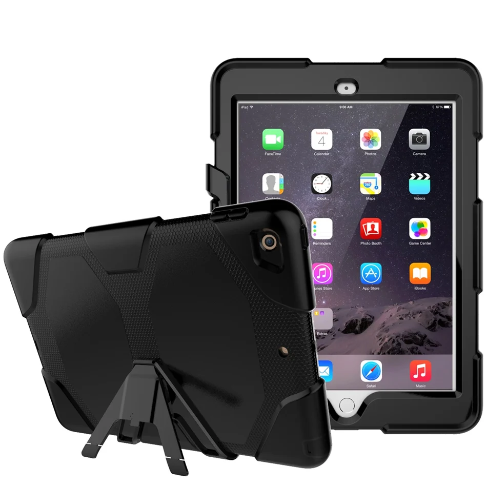 Heavy Duty Case For iPad 2018 Case Full Protect Kickstand Hybrid Cover