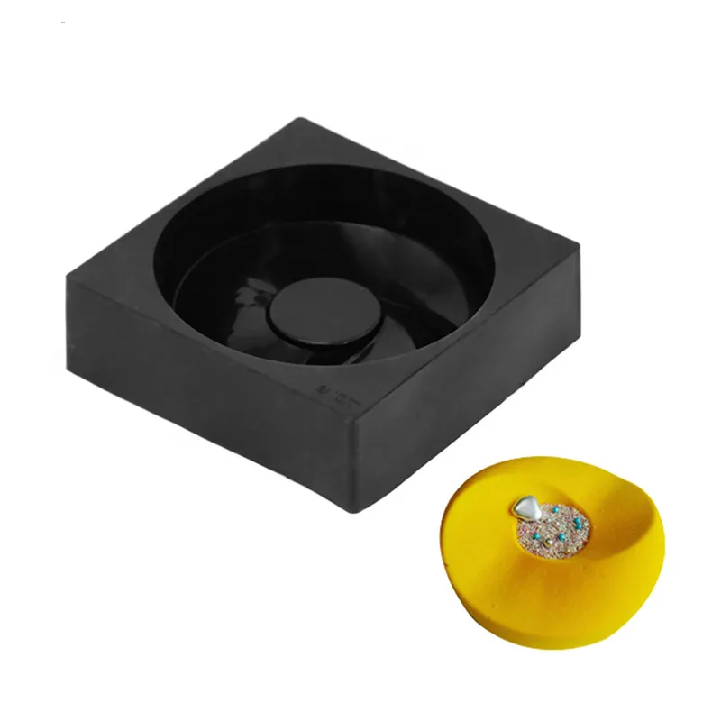 

VOGVIGO Round Wave Shape Silicone Cake Mold Chocolate Mousse Tray Sugarcraft Pastry Confectionery Pudding Mould Dessert Bake Pan