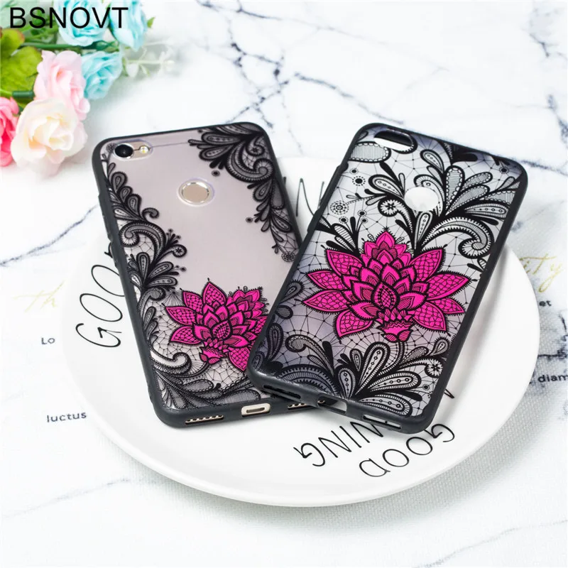

Xiaomi Redmi Note 5A Case Cover TPU +PC Lace Rose Flower Case Xiaomi Redmi Note 5A Pro Phone Back Cover Funda Bumper Note 5A