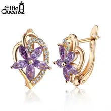 Effie queen, 1 шт., новинка, модные серьги-гвоздики, горячая распродажа, любовь, сердце, австрийский циркон, серьги для женщин, аксессуары, лучший подарок DDE57-P