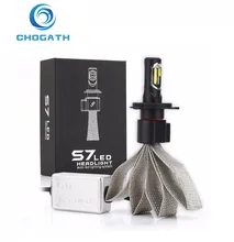Супер Яркий Авто 9 В-30 В 72 Вт/36 Вт 6000 К S7 8000LM LED H4 прокат СВЕТОДИОДНЫЕ Лампы Фар Conversion Kit Фары IP68 Водонепроницаемый