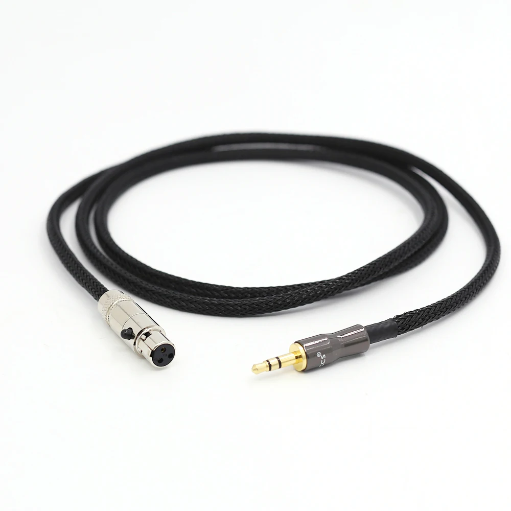 3 5mm jack Connector to XLR Female Connector Silver plate Headphone Upgrade Cable