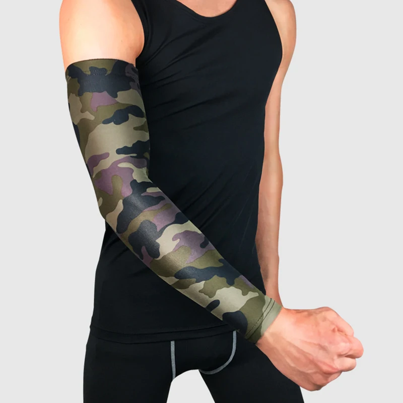 Camouflage Guard Arm Warmers Cycling Arm Protective Cover Sleeve