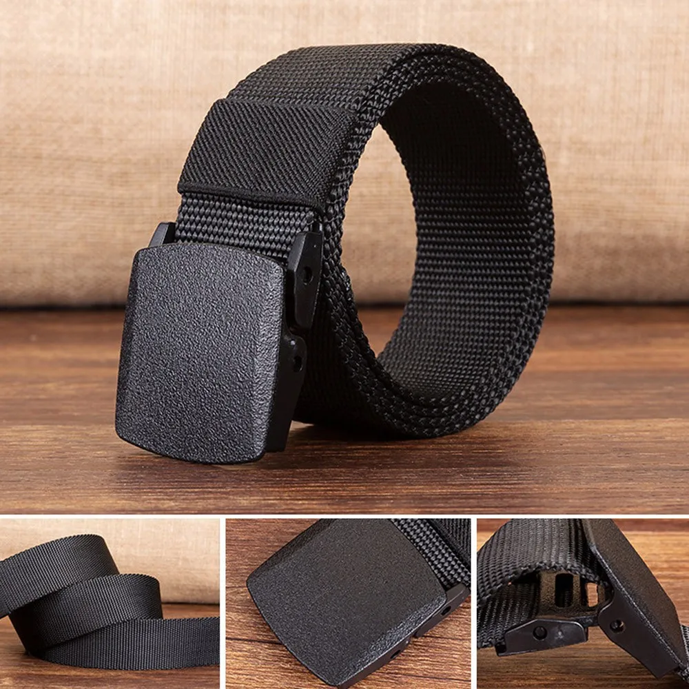 

Automatic nylon belt buckle High quality military fans tactical canvas belt For man and women Hot brand belt 110 to 130cm