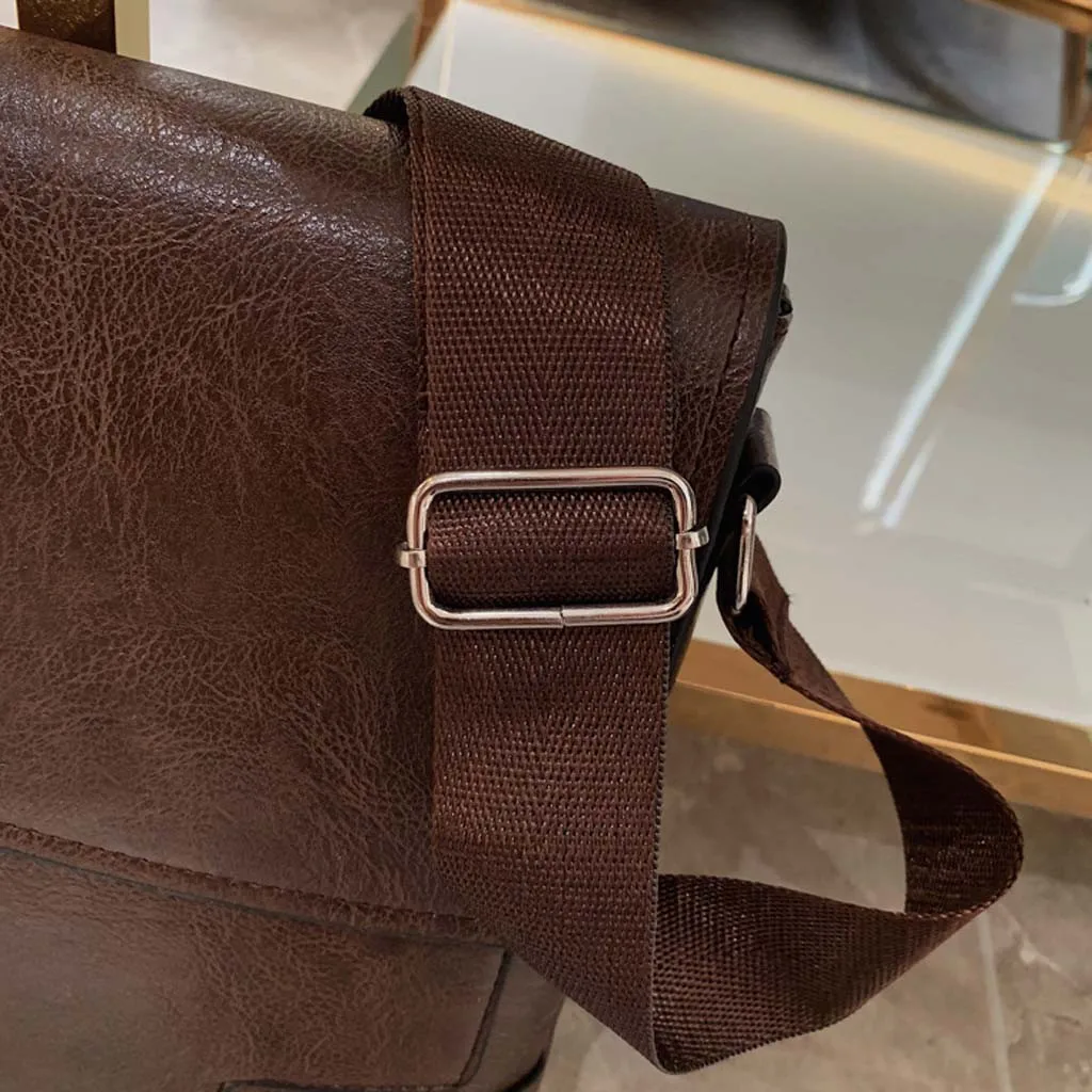 Сумка-портфель из искусственной кожи в деловом стиле с диагональным крестом, однотонная классическая сумка на плечо, сумка через плечо