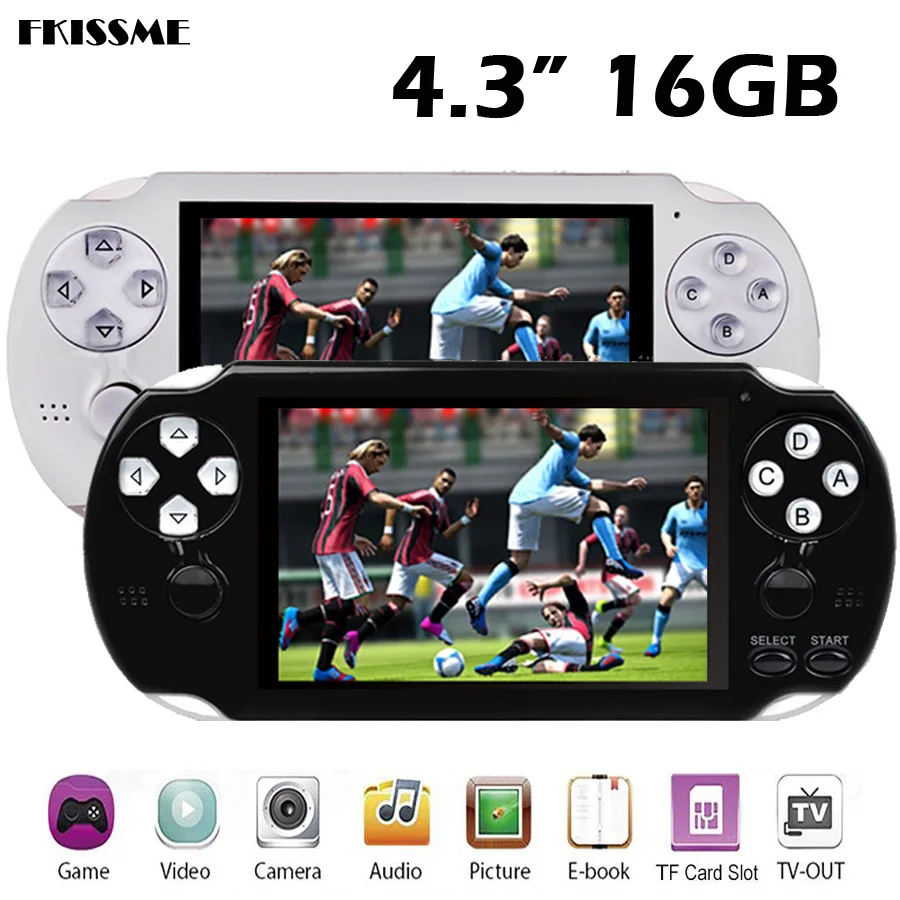 

PAP Gameta II Plus Retro Mini Game Console Built-in 3000 Classic Games 16G 4.3" Portable Handheld Game Players Video Support AV