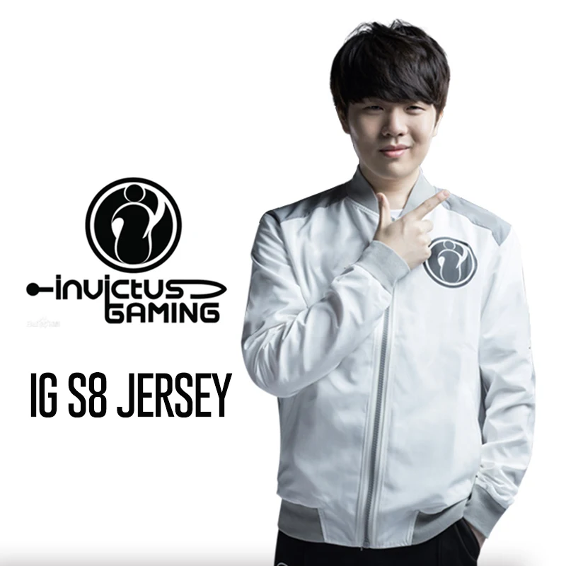 Lol 2018 s8 Final IG Invictus игровая команда The Shy Rookie Jackeylove завоеванная толстовка на молнии