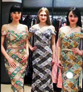 

Multicolor African Lace Fabric 2019 High Quality French Velvet Lace Fabric With Sequins Lace Fabric For Wedding Party Dress