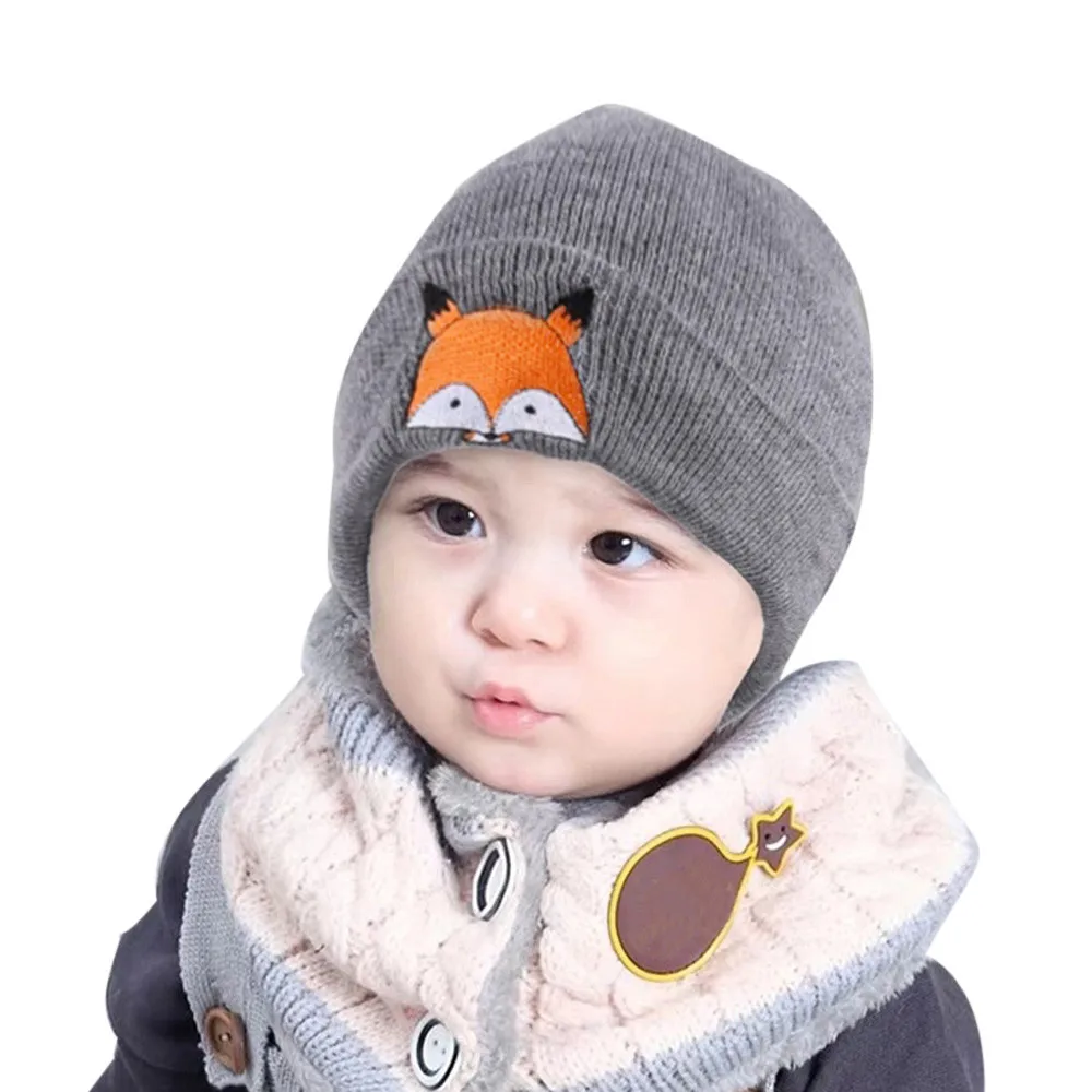 Genuine MUQGEW Boys Hats Kids Winter Hat Fashion Baby Children Cap Fox ...