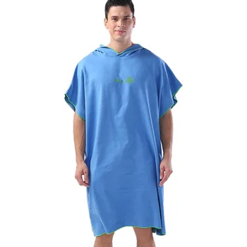 

New Quick Drying Changing Robe Bath Towel Outdoor Adult Hooded Beach Towel Poncho Women Men Bathrobe Towels Swimsuit Cloak