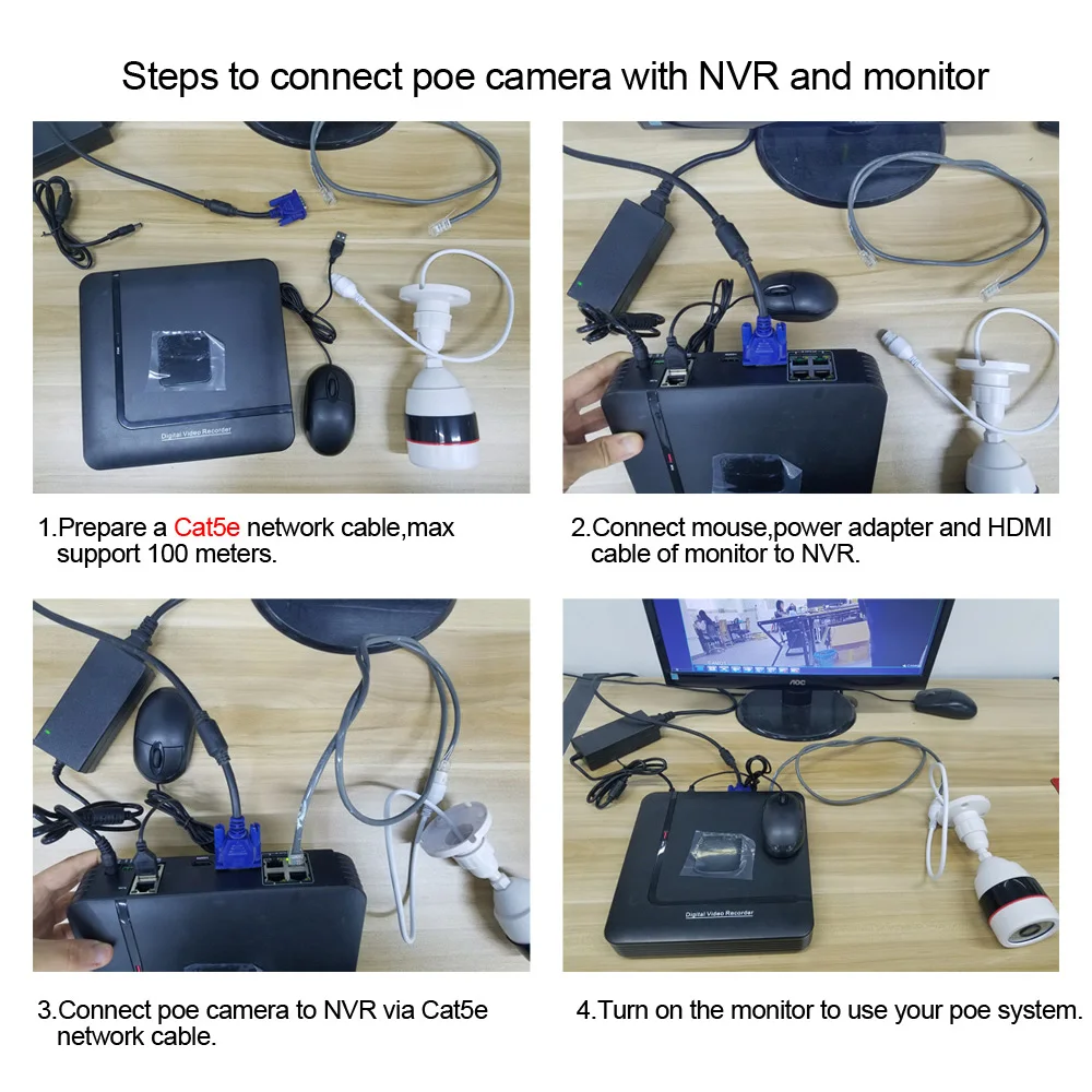  Face recognition Full HD 1080P 4CH NVR CCTV System 2MP FHD Outdoor IP Camera 4CH 1080P PoE Security - 32913937949
