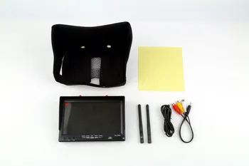 

New RX LCD 5802 5.8GHz LCD Diversity Receiver 7 Inch Monitor Built-in Battery