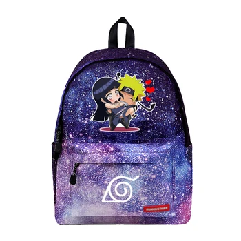 

WISHOT Naruto Hinata Backpack School Bags Travel Bag for girls Stars Universe Space Galaxy printing