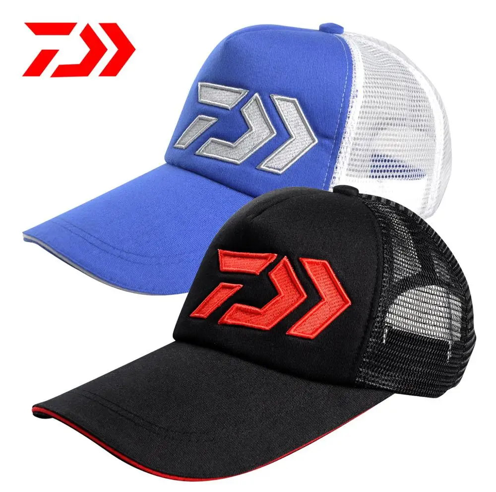 

2017 DAIWA NEW Fishing cap summer hat sun DAIWAS Sunscreen Anti-UV Anti mosquito Mesh Breathable Leisure DAWA Free shipping