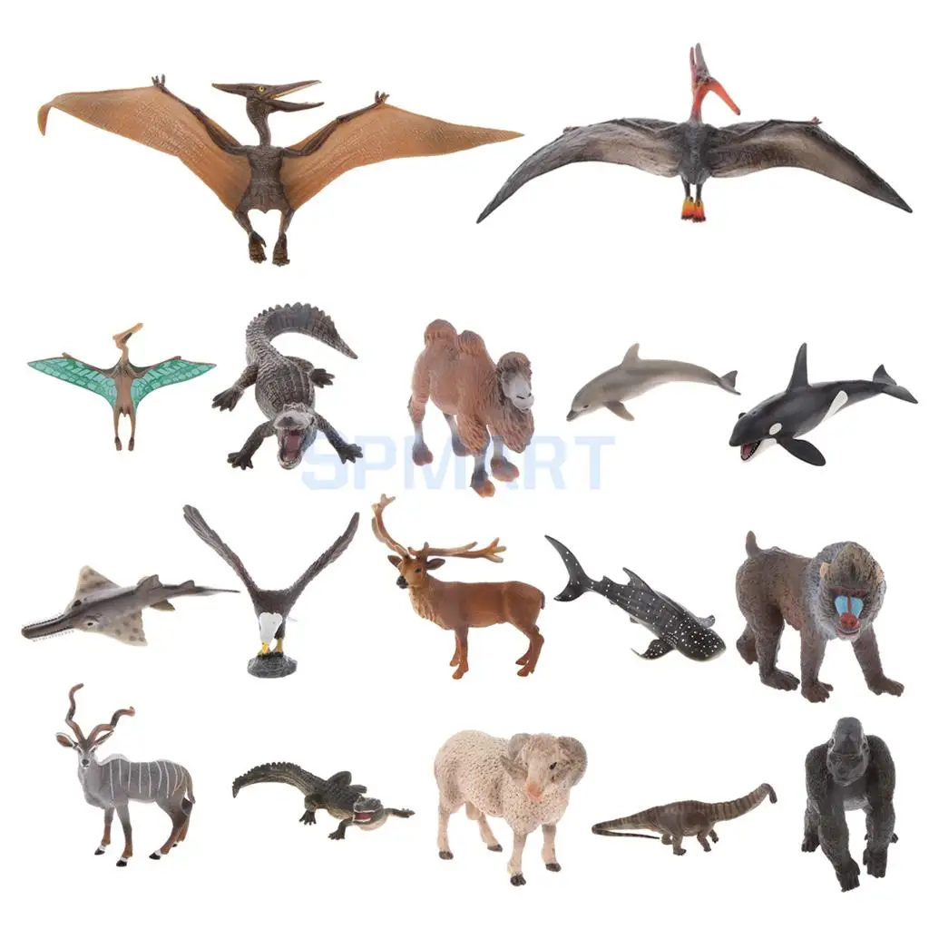 Realistic Prehistoric Comtemporary Animals Model Action Figures Kids Show Case Display Zoo Collection Toy | Игрушки и хобби